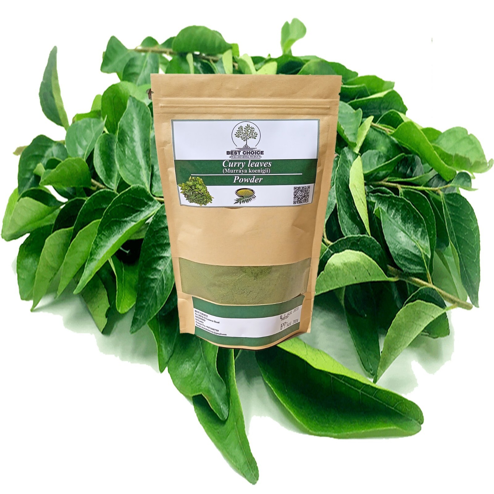 Organic Ceylon Dried Curry Leaves Powder Murraya Koenigii
