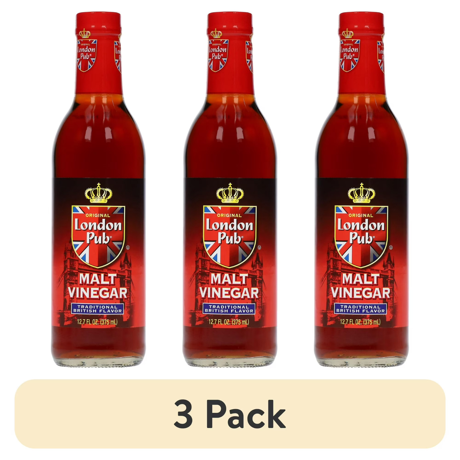 London Pub Traditional British Flavor Malt Vinegar 12.7 fl oz 2 (3 pack)