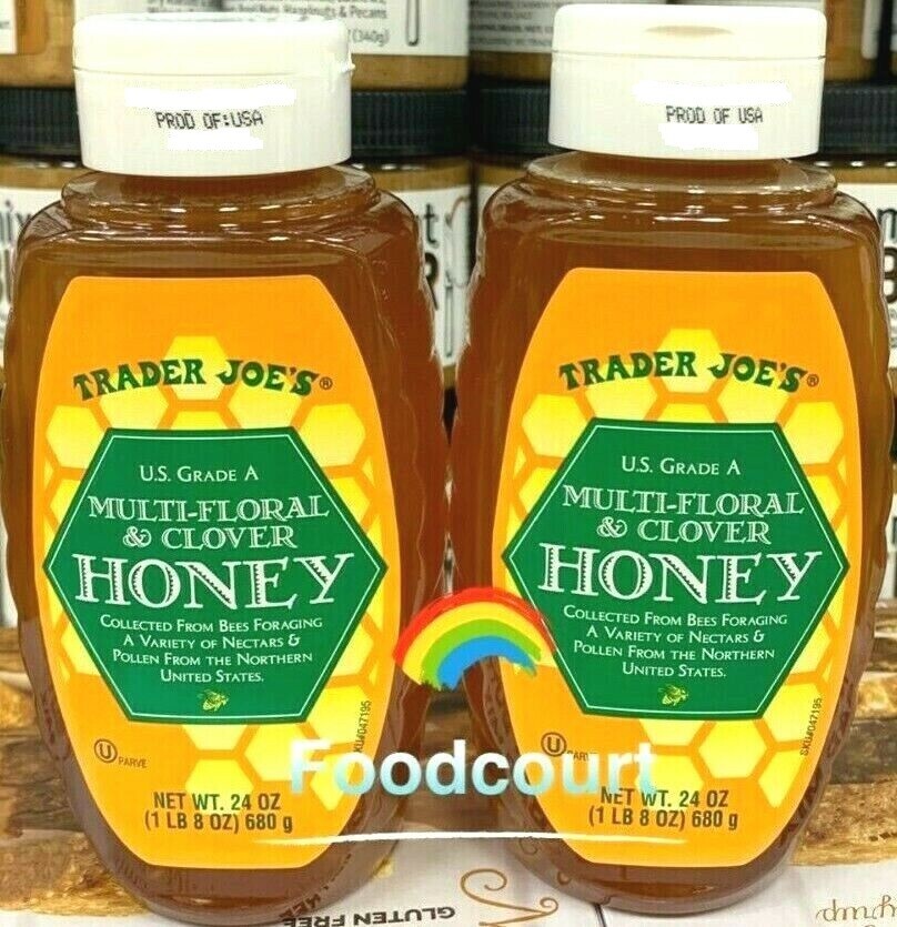 2 Packs Trader Joe’s Multi-Floral & Clover Honey U.S. Grade A 24 oz Each Pack