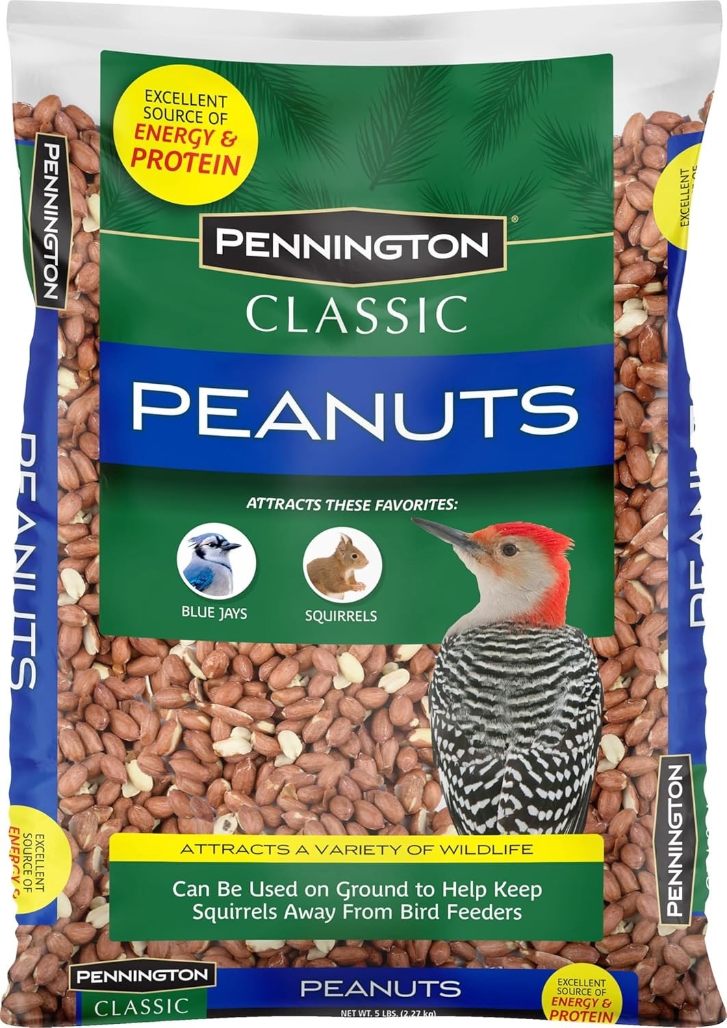Classic 5-Pound Shelled Peanuts: High Energy Bird Feed for Wildlife Enthusiasts