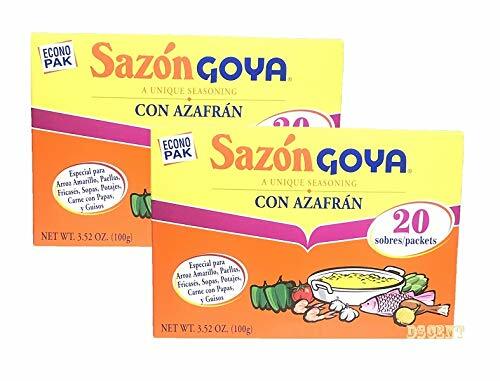 Goya Sazon Con Azafran – 3.52 oz (2 packs)