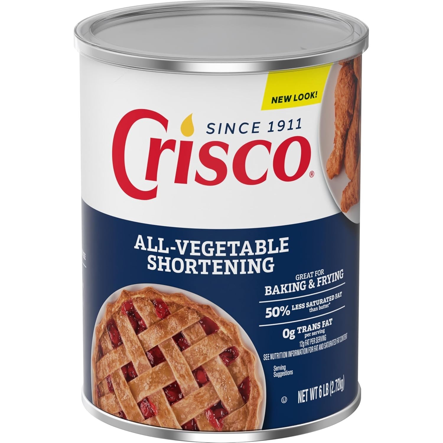 Iconic 6 lb All-Vegetable Shortening – Ideal for Flaky Crusts & Fluffy Frosting