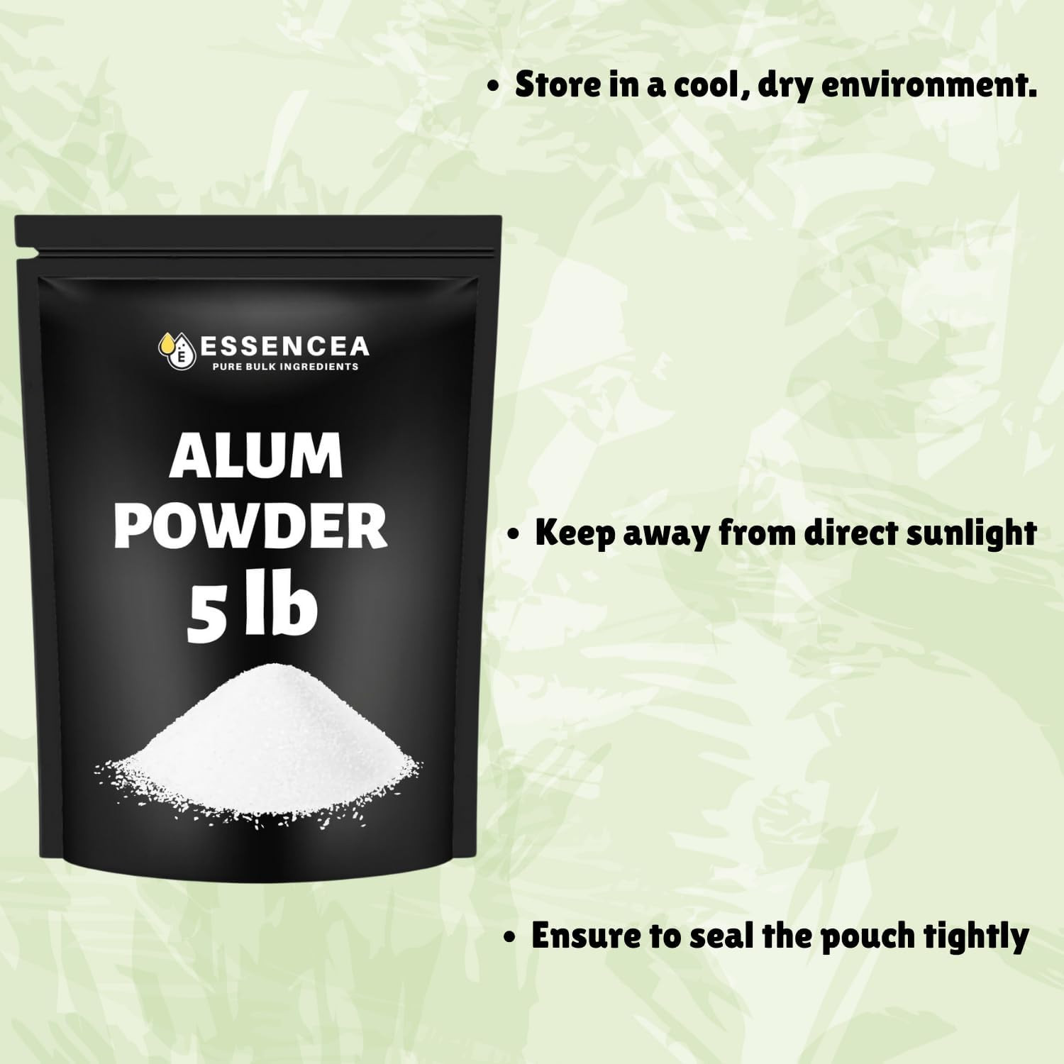 Alum Powder 5lb by Pure Bulk Ingredients | Pure Potassium Aluminium Powder | Ph