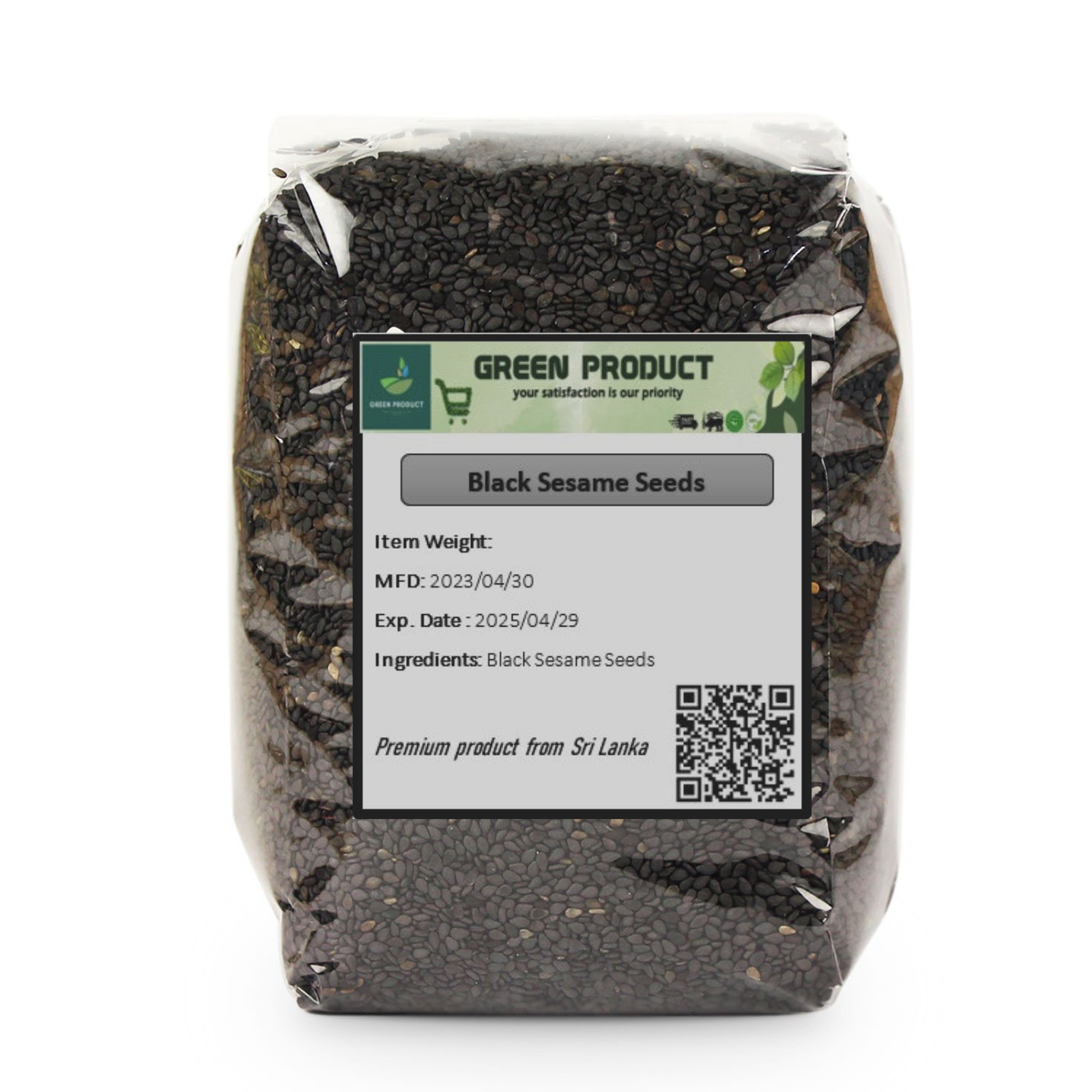 Black Sesame Seeds | RAW Ajonjoli Negro | 100% Organic Ceylon Pure natural