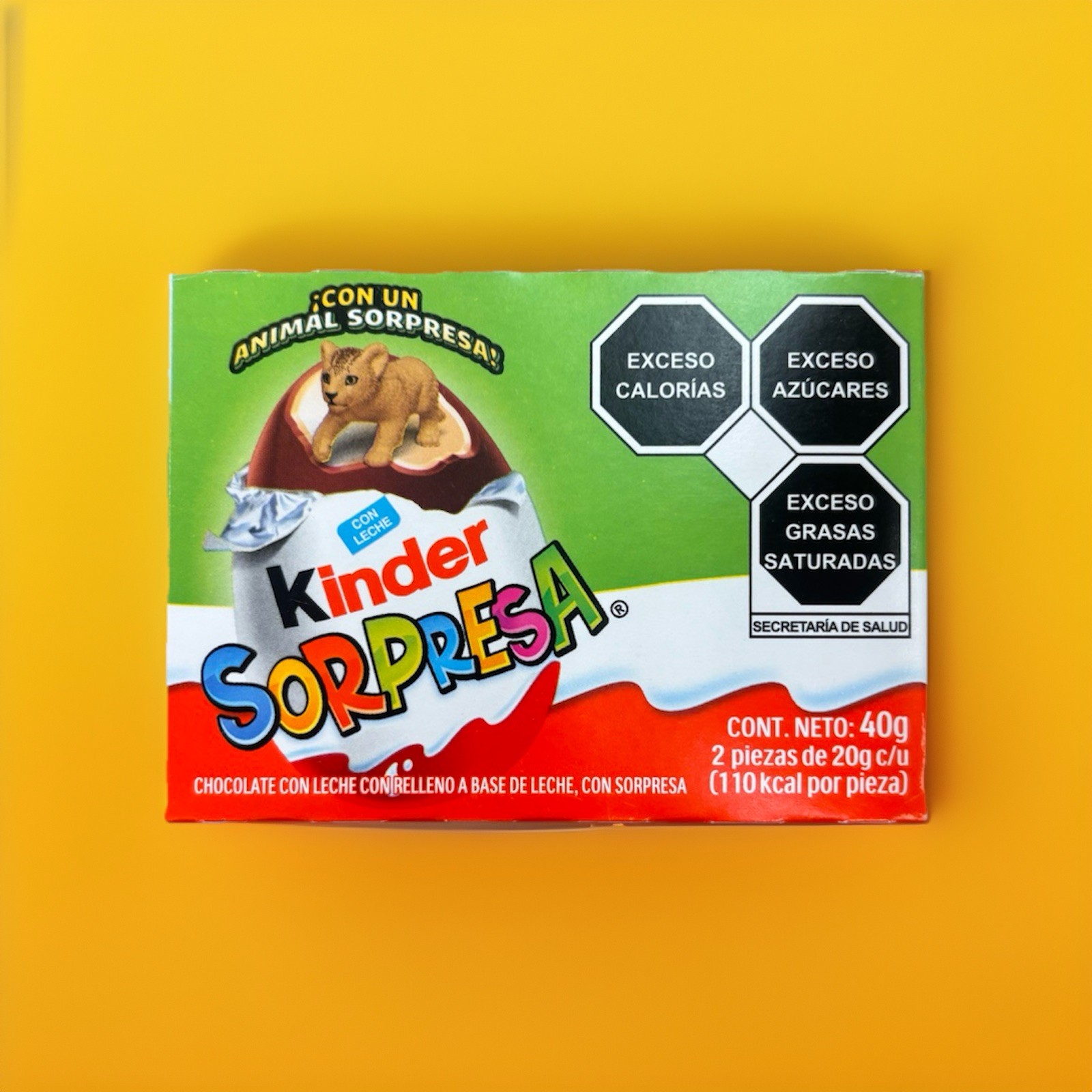 4-Pack Kinder Surprise Chocolate Eggs (2pc Boxes) (20g Eggs) (Animal Kingdom)
