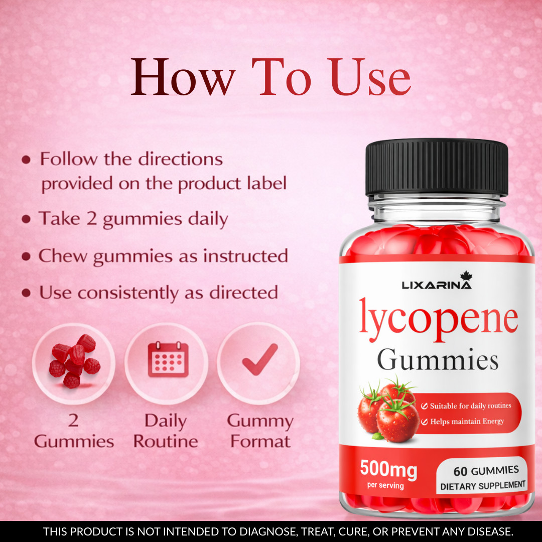 Lycopene | Lycopene Gummies | lycopene Supplements Men | lycopenee 500mg -Pack 1