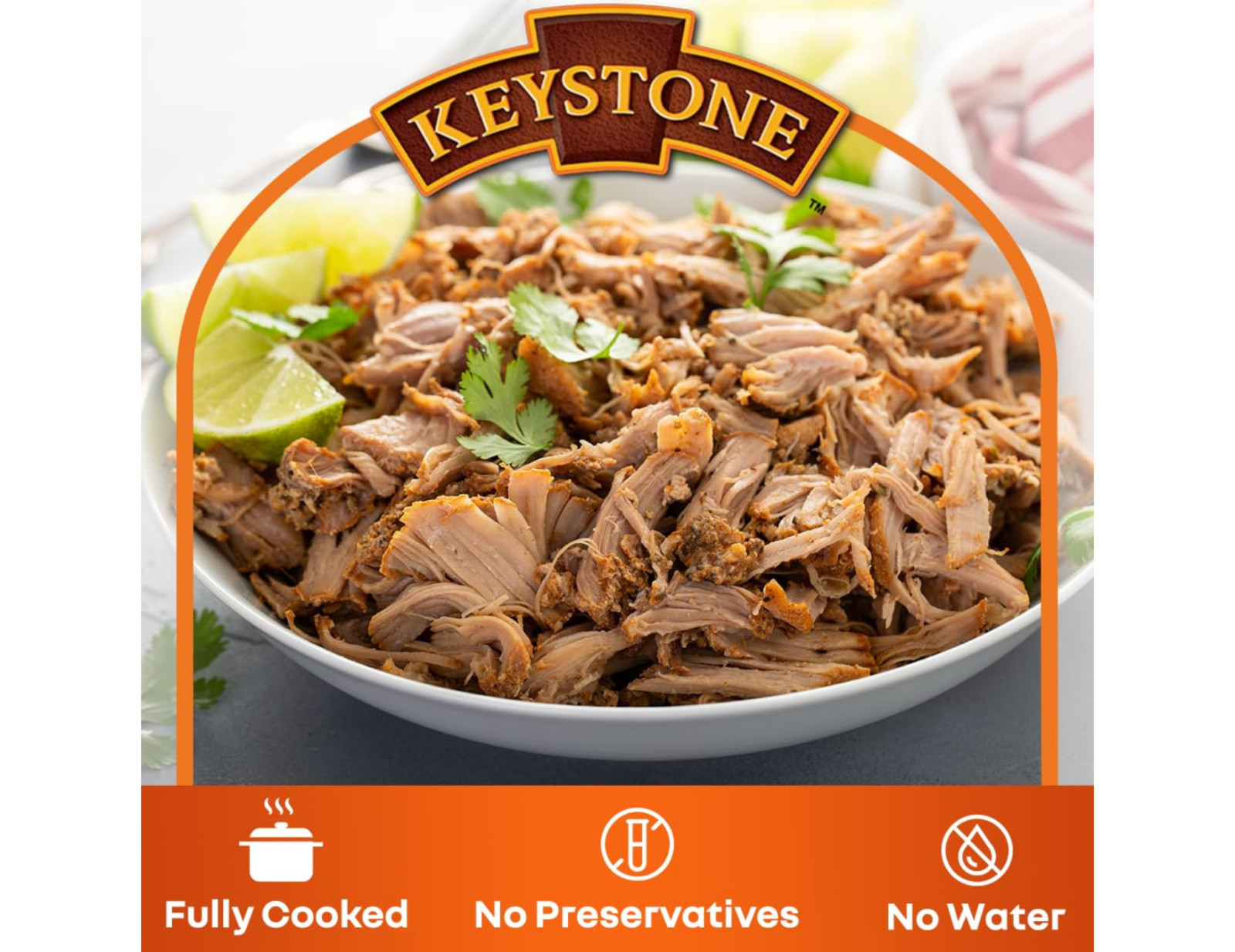 (6 Cans) Keystone Pork **ALL NATURAL – NO PRESERVATIVES – FULLY COOKED** 28oz