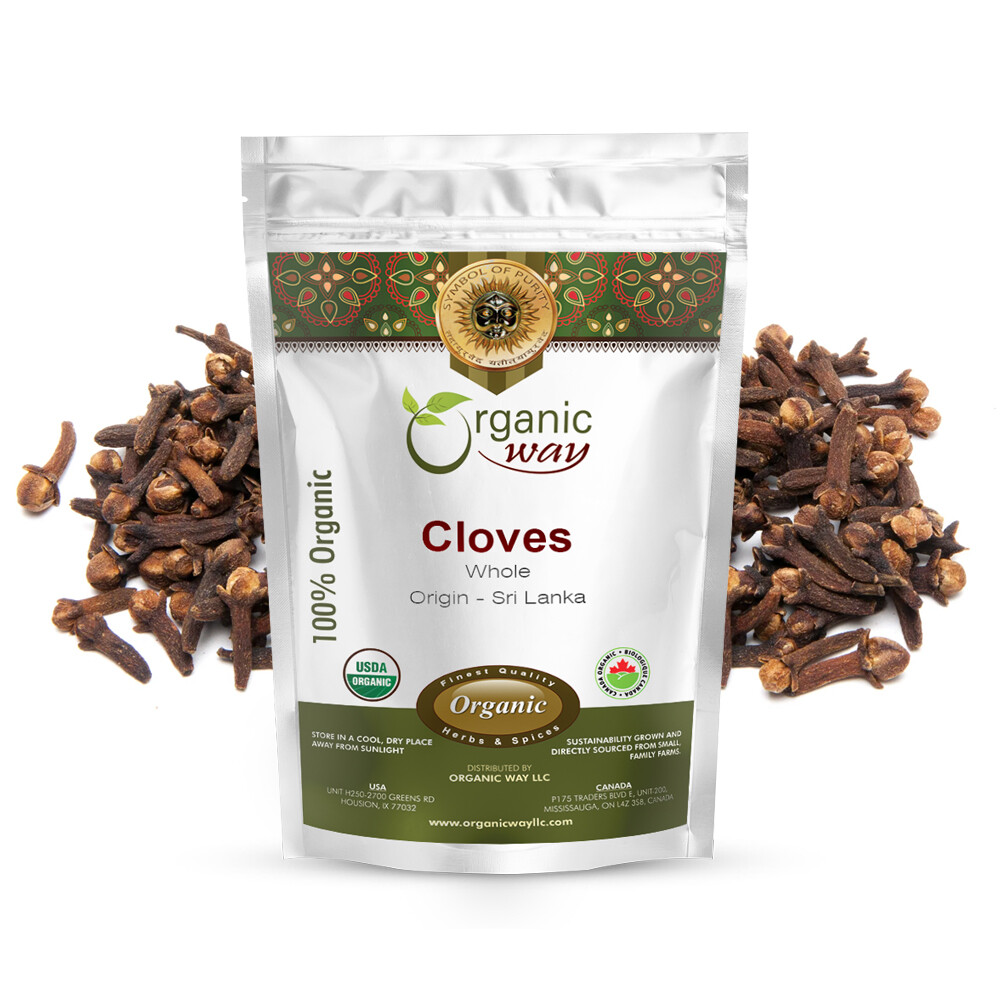 Organic Way Hand Selected Cloves Whole – Organic, Kosher & USDA Certified