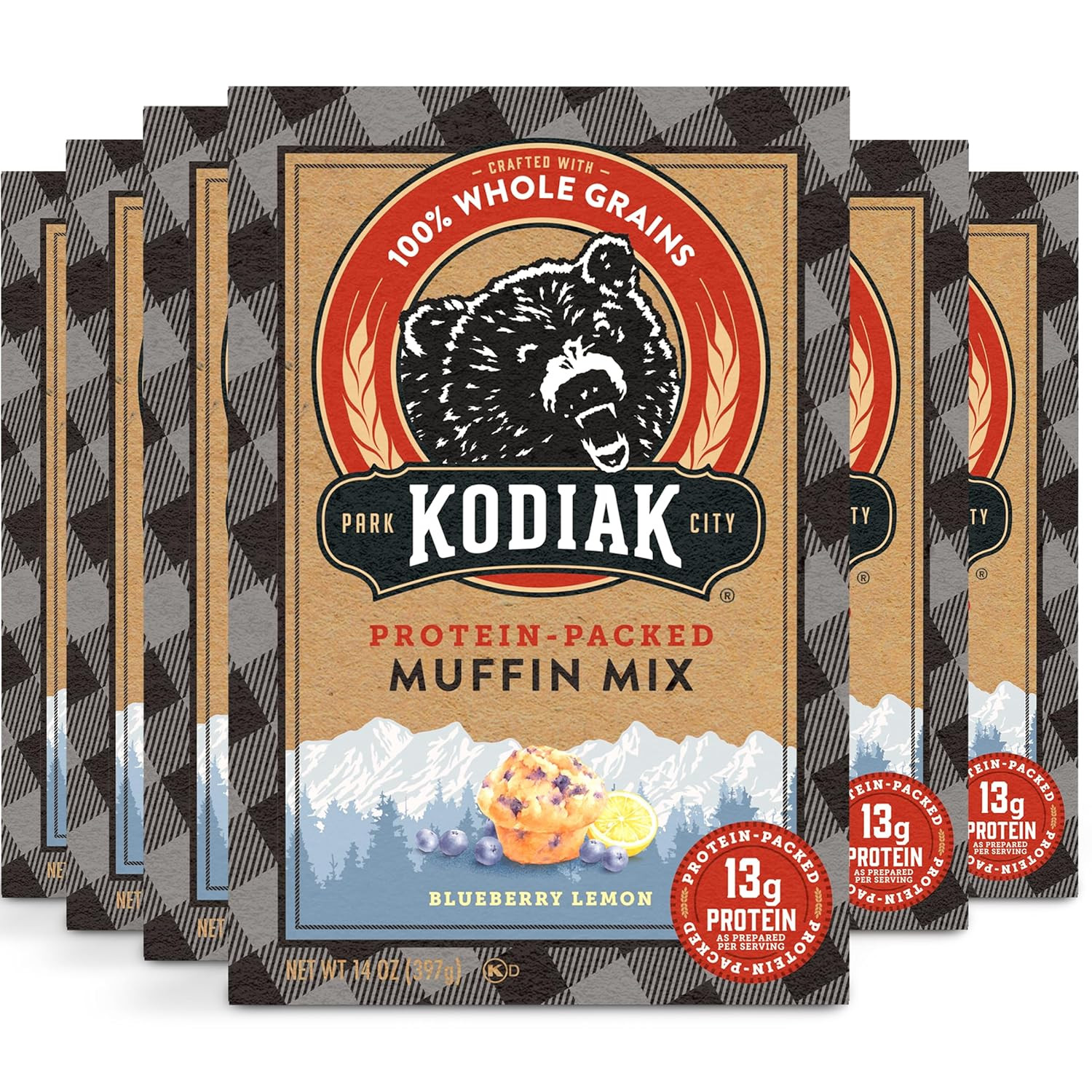 Muffin Mix, Blueberry, 14 Ounce, Pack of 6