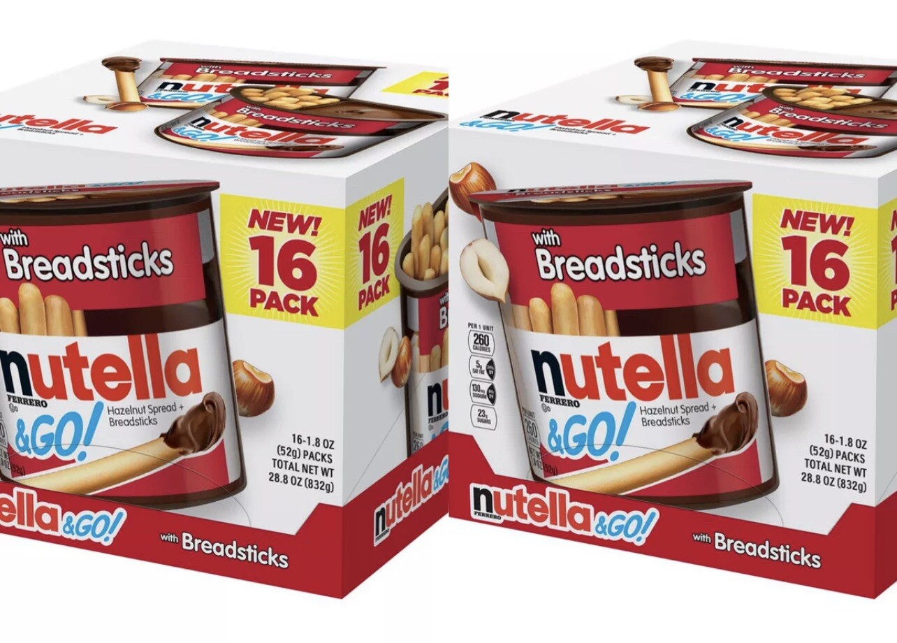 2 Boxes | Nutella & Go Breadsticks With Spread | 32 Packs Total, Nutella And Go