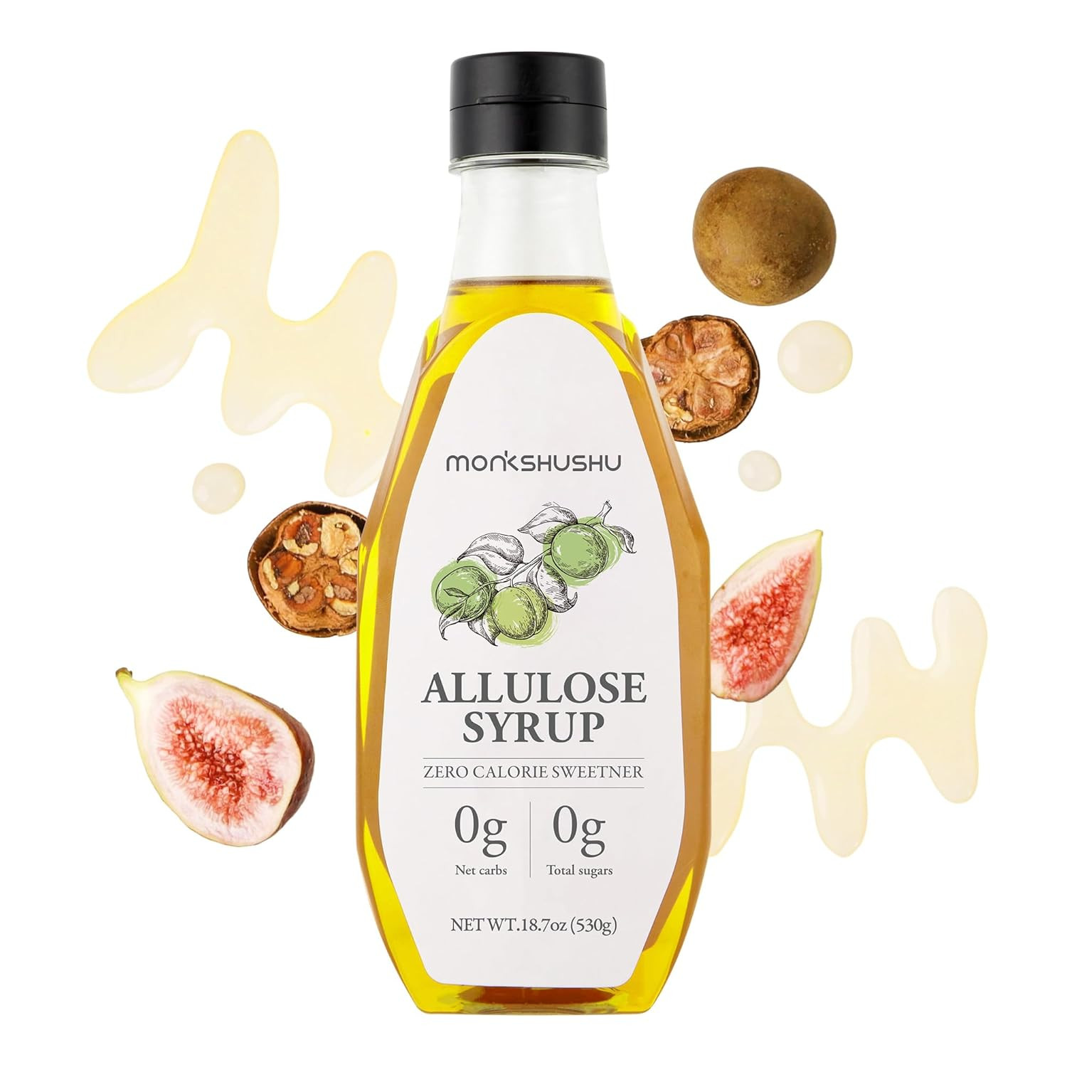 Allulose Syrup 18.7 Fl Oz – Liquid Sweetener for Cooking, Baking, and Drinks – K