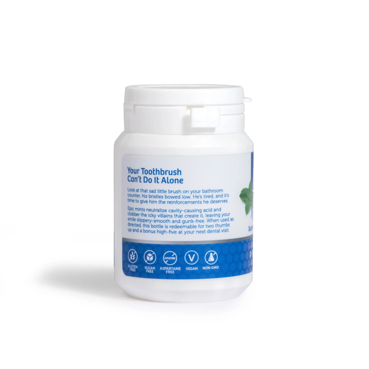 Epic Dental Sweetened Breath Mints Peppermint Flavor with 100% Xylitol 180 Count