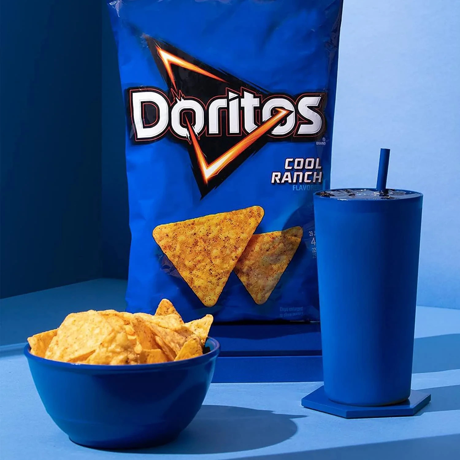 DORITOS COOL RANCH Flavored Tortilla Chips 9.25Oz Bag Snacks (2 Pack)