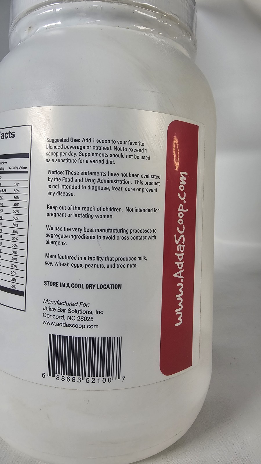 Multi-Vitamin Protein Supplement Powder 5 lb. Exp:9/10/2027