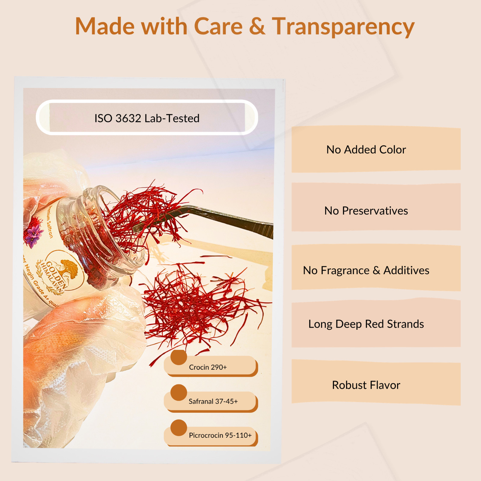 Premium Saffron Threads Super Negin Grade A+ Pure Red Threads 5 grams