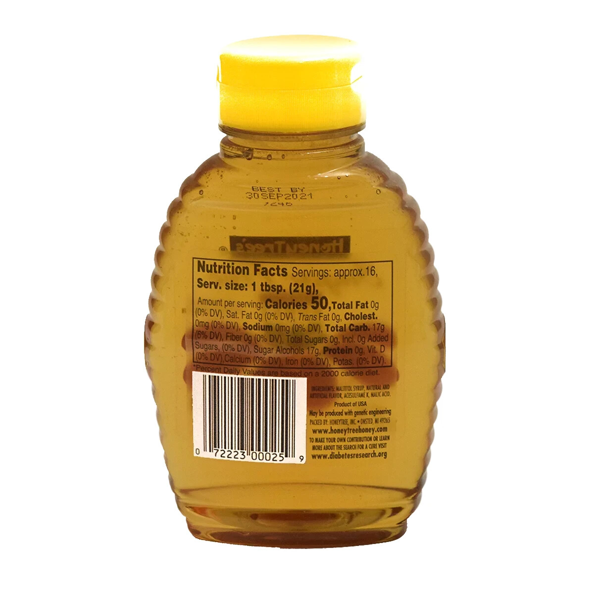 HoneyTree’s Sugar-Free Imitation Honey, 12 oz Bottles (Pack of 6) for Diabetics