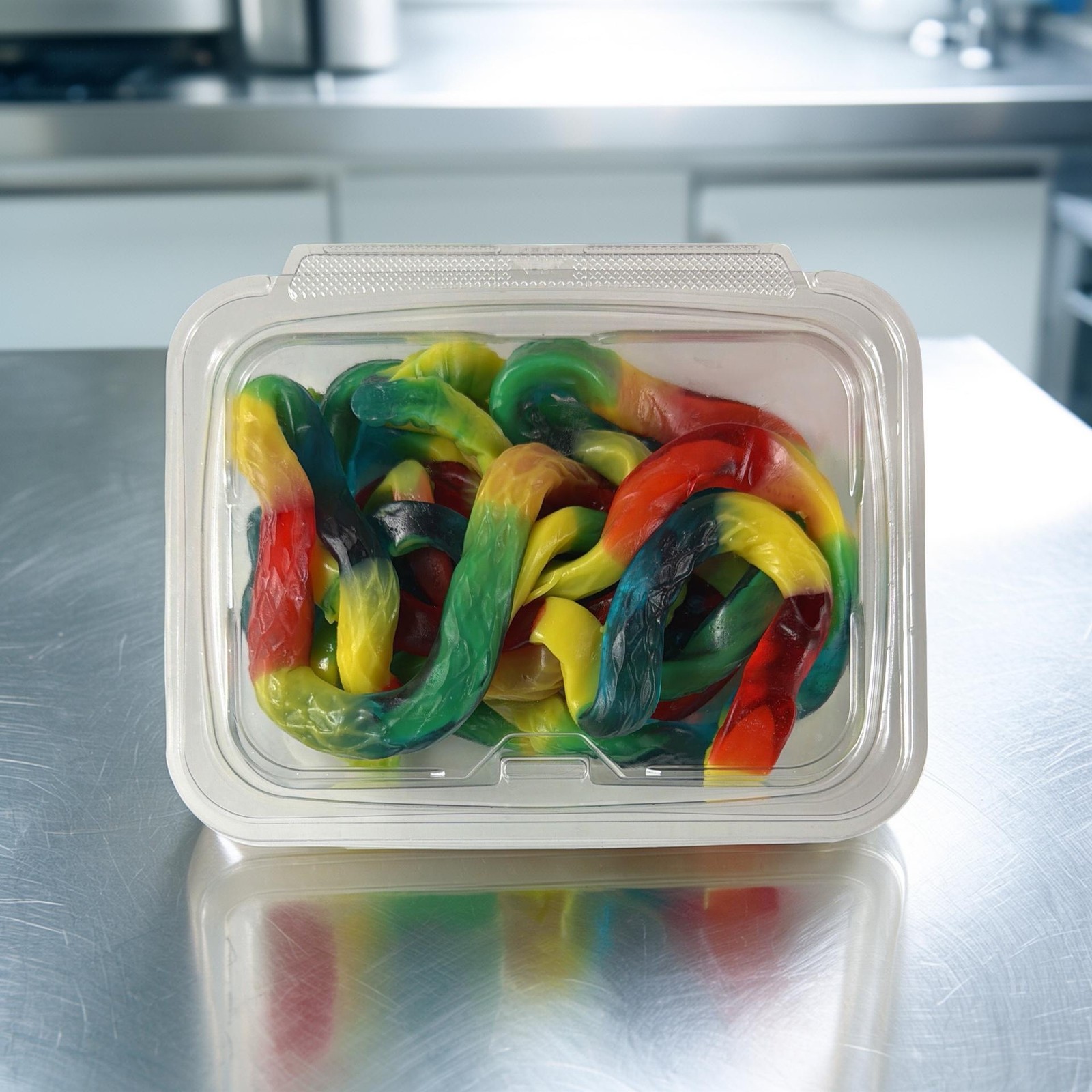 Albanese Giant Gummi Rattlesnake – 27 Inch Gummy Snake | 5 per Tub (~1 lb) | Che