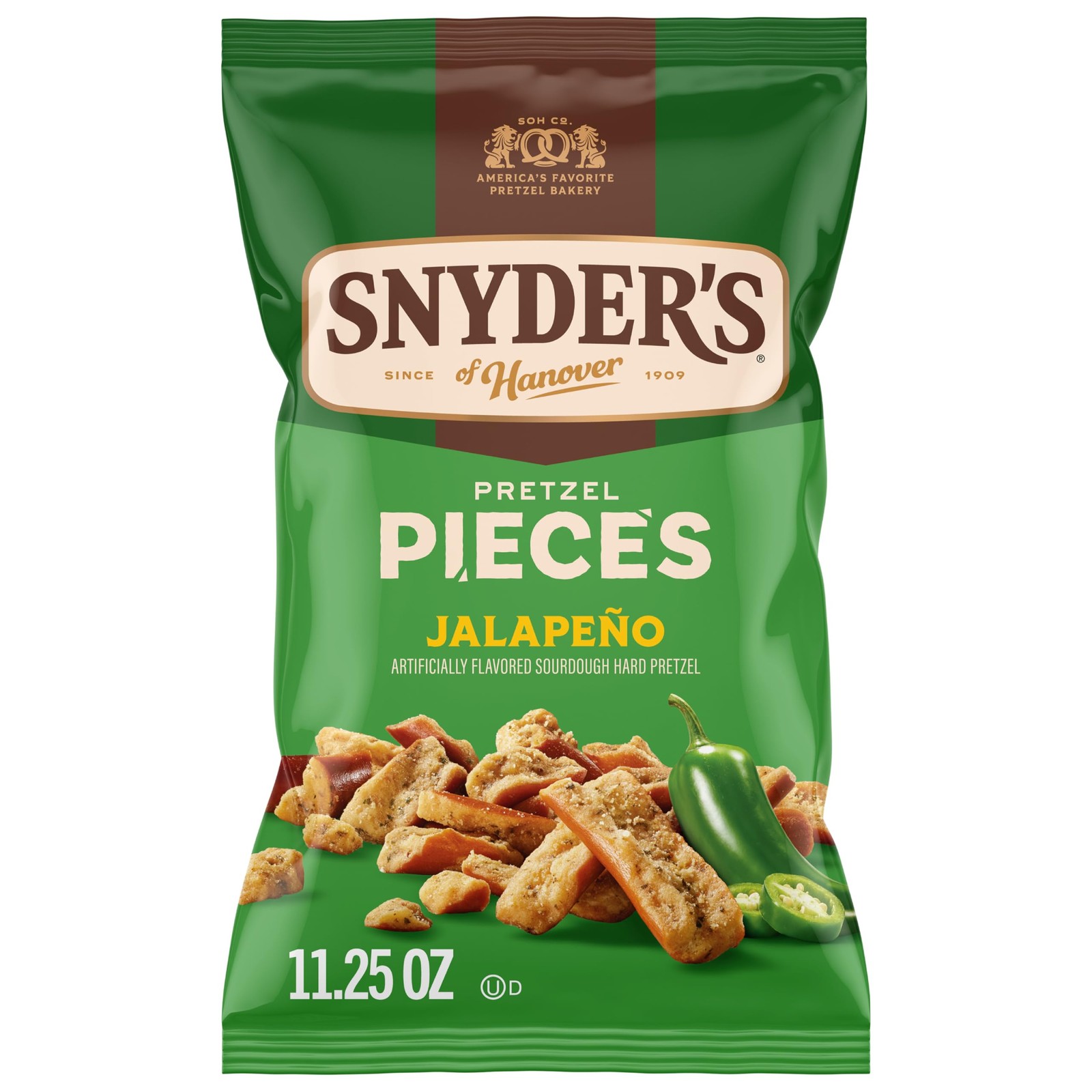 Snyder’s Jalapeño Flavored Pretzel Pieces 11.25 Oz