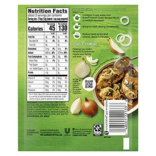 Knorr French Onion Recipe Mix Pack of 12 14oz Easy Soup Dip Seasoning Mix