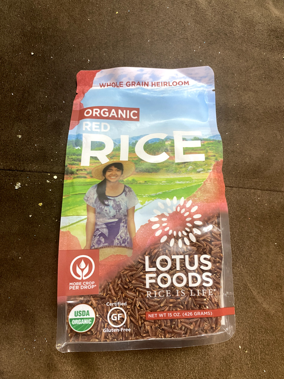 Lotus Foods Organic Red Rice slightly nutty flavor 15 Ounce 3 Pack
