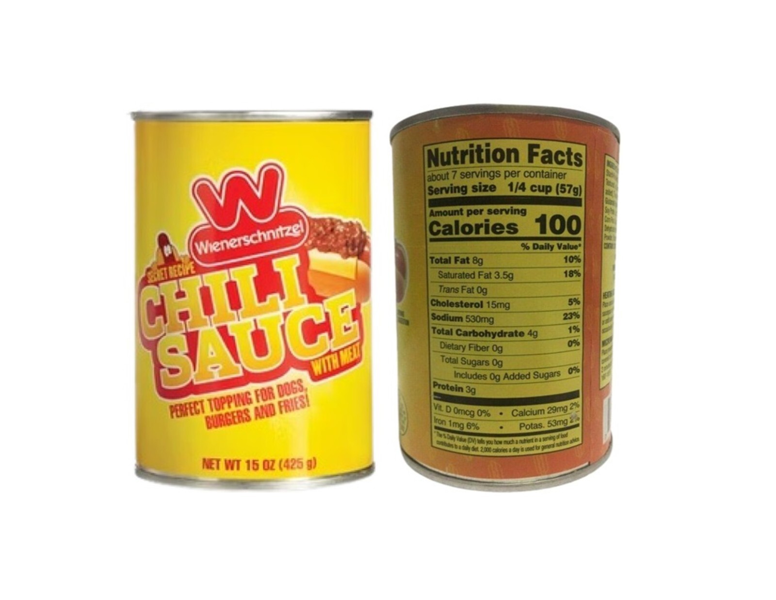 Wienerschnitzel Chili Sauce Secret Recipe with Meat 12 cans Great on Hot Dogs