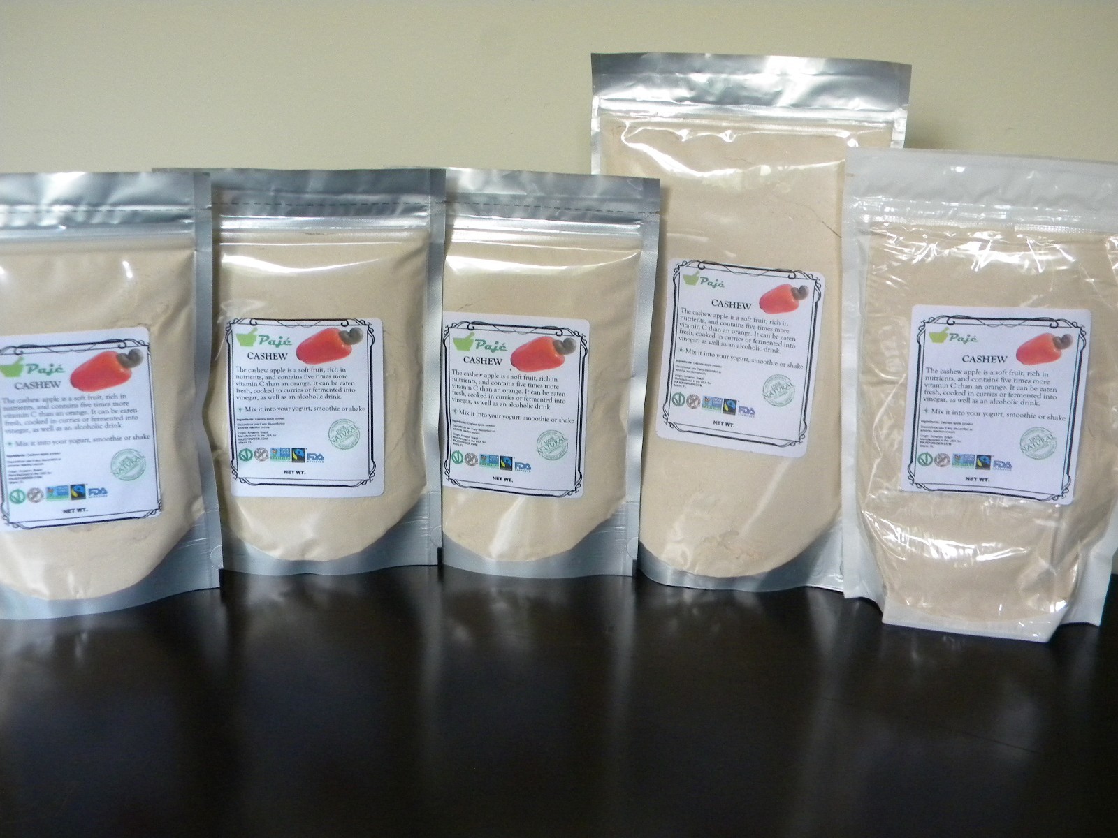 Cashew fruit powder 8oz 1/2lb PAJE vitC anti-bact stomach aid ulcer gastritis