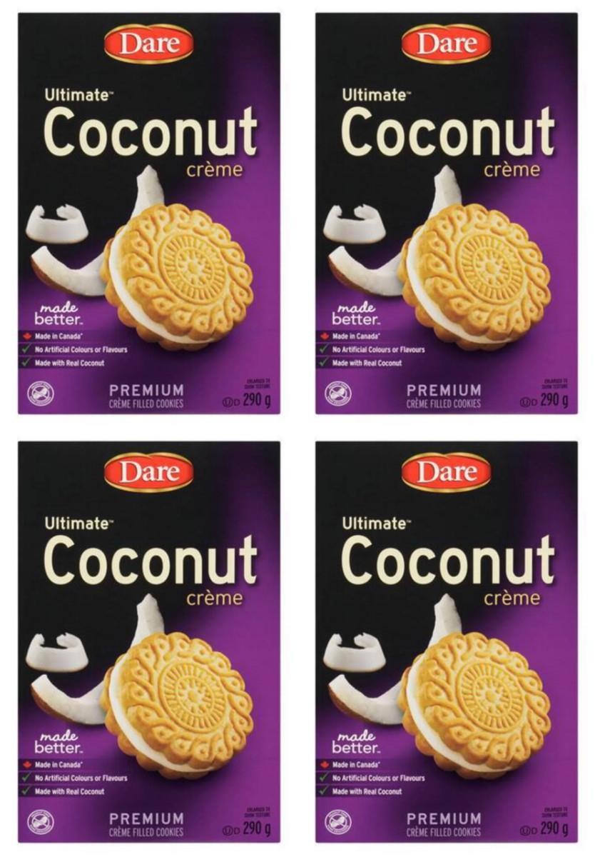 Dare Ultimate Peanut-Free Cookies Coconut Creme 290g (4 Pack)
