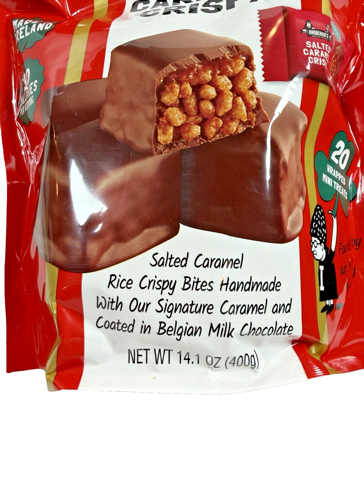 Salted Caramel Crispy, Rice Crispy Bites, Caramel Milk Chocolate, 20 Treats