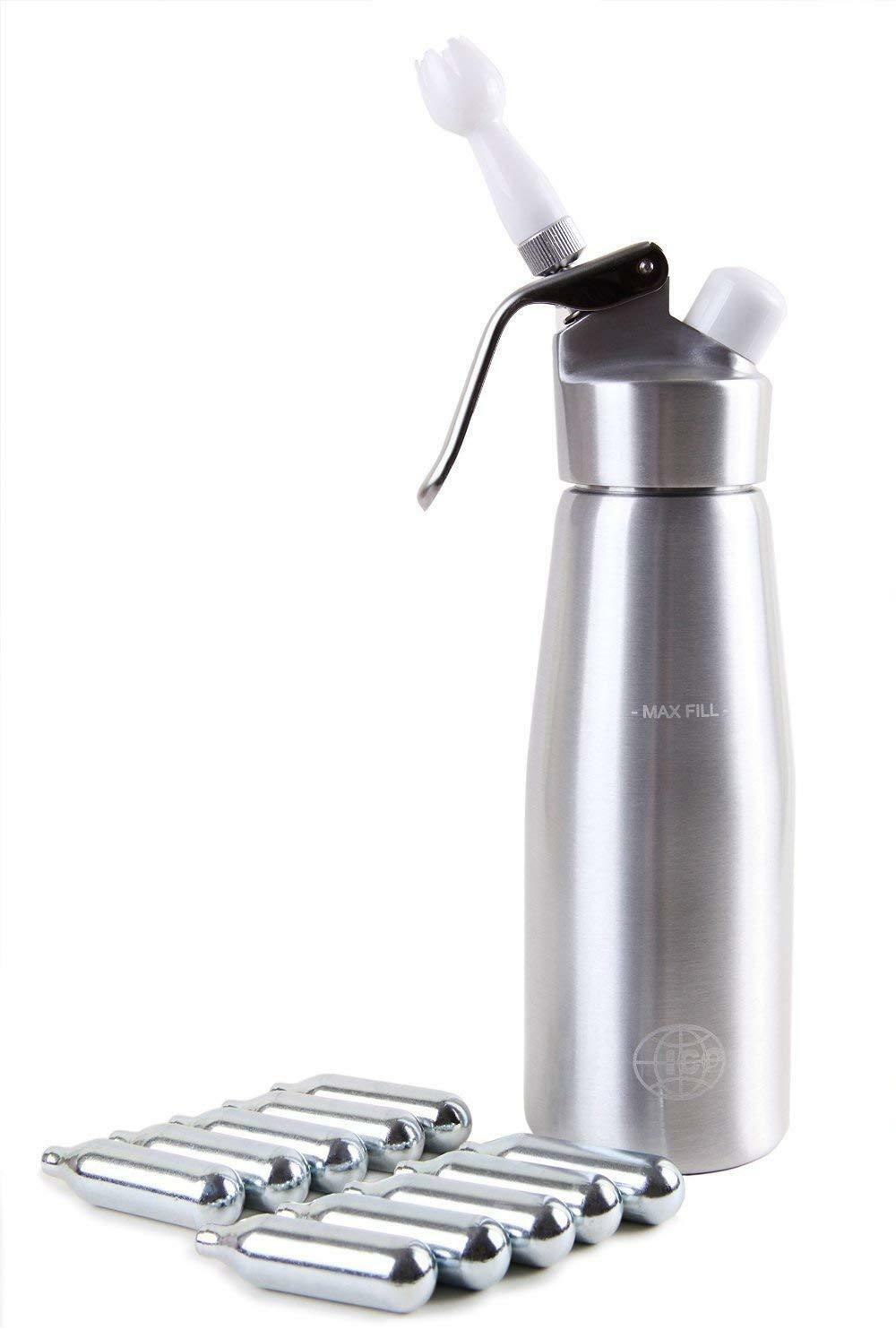 Whipped Cream Whip Dispenser 1 pt pint (.5L) Full Metal Alum FREE Shipping ICO