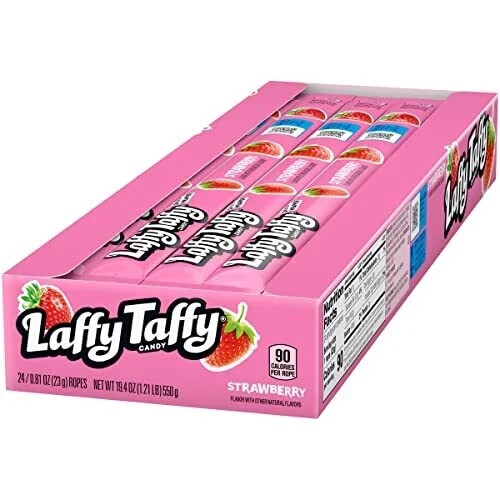 Laffy Taffy Rope – Case of 24 (Strawberry)