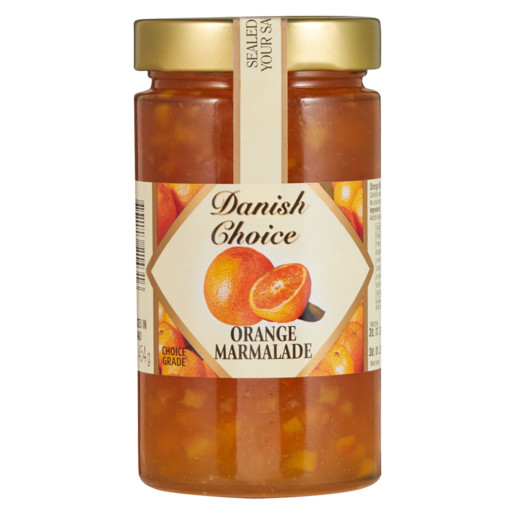 Danish Choice Orange Marmalade Jelly – 24oz. Jar – Brand New, Still Sealed