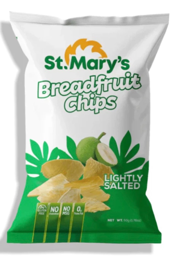 St. Mary’s Breadfruit Chips-Lightly Salted-12 Pk Gluten MSG & Cholesterol Free