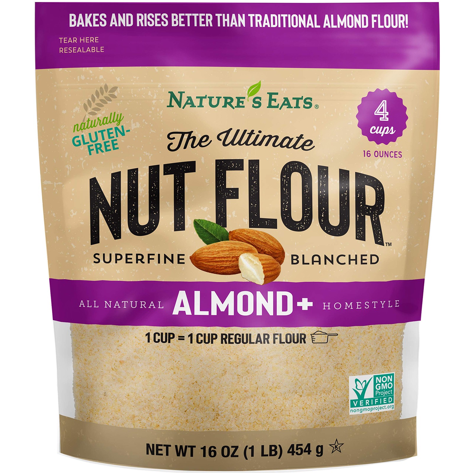 Nature’s Eats Ultimate Nut Flour Almond 16 Ounce