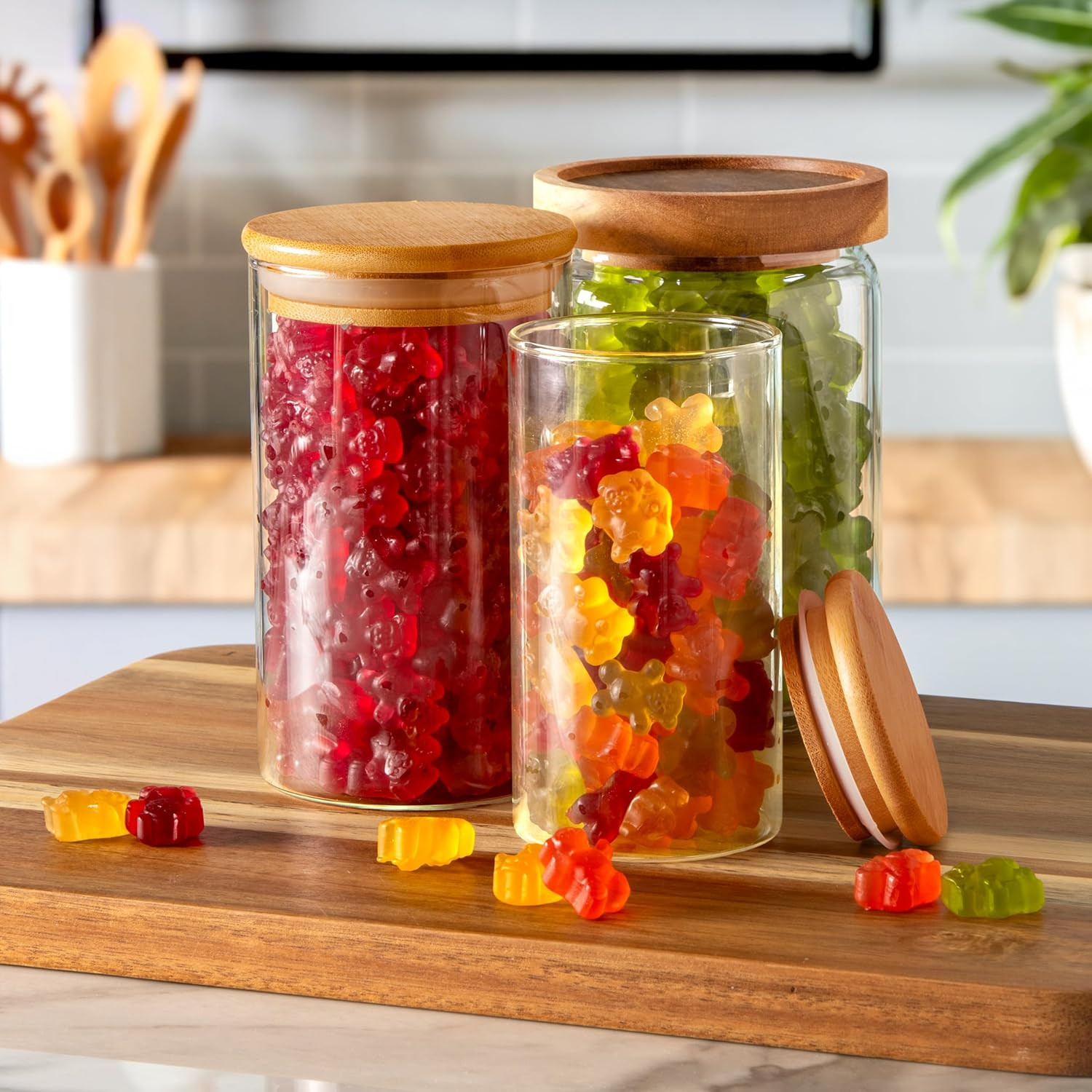 Gummy Bears Candy, Made with Real Fruit Juice, Resealable 5-Pound Bulk Bag