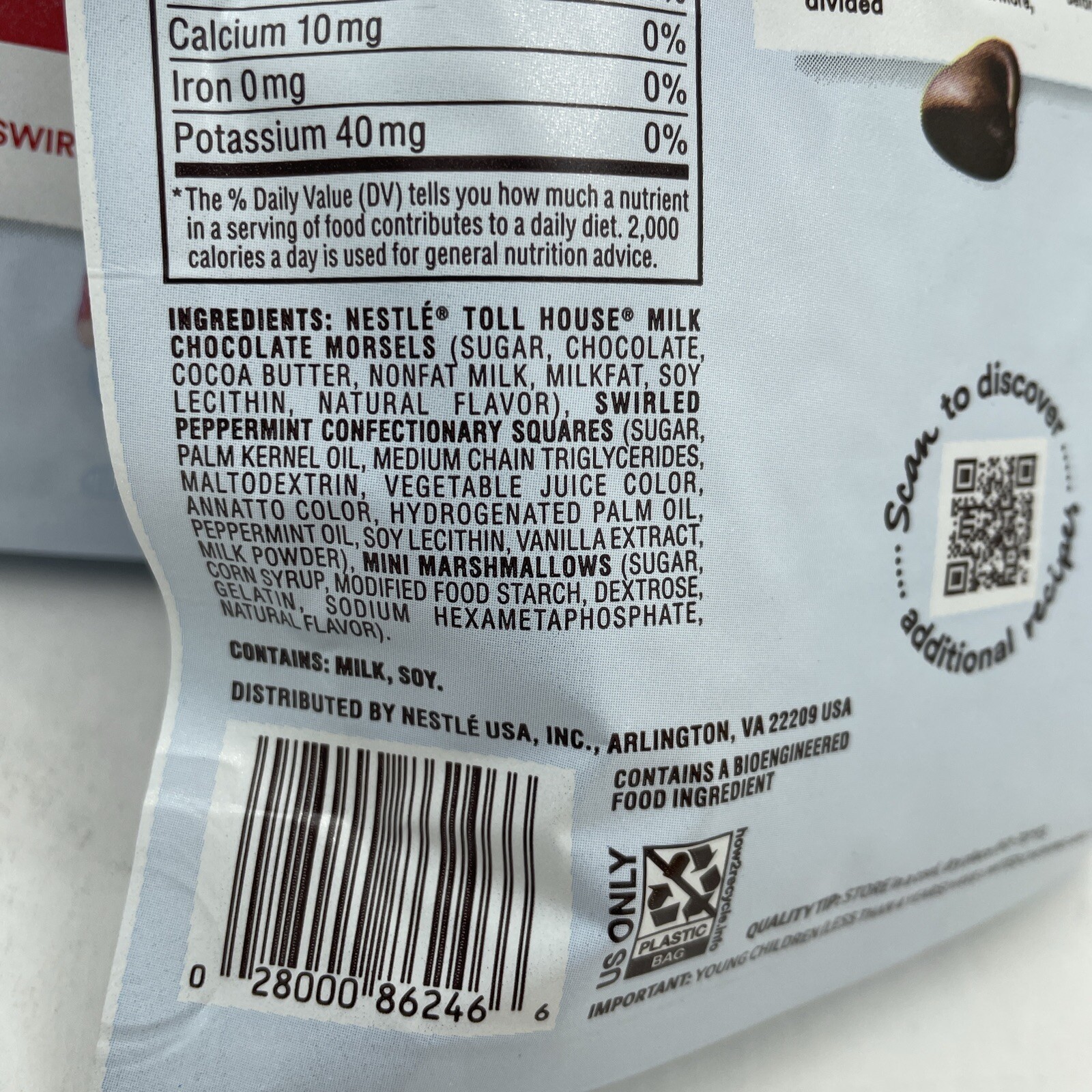 2 Nestle Toll House Peppermint Hot Cocoa Morsels & More. Target- 8 0z/226gm.