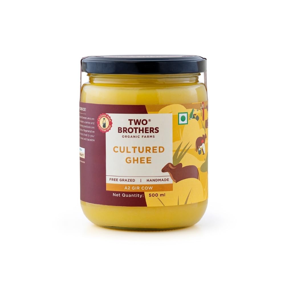 A2 Ghee Butter Grass Fed from Gir Cow | Gut Friendly | 16 Fl Oz(500ml)