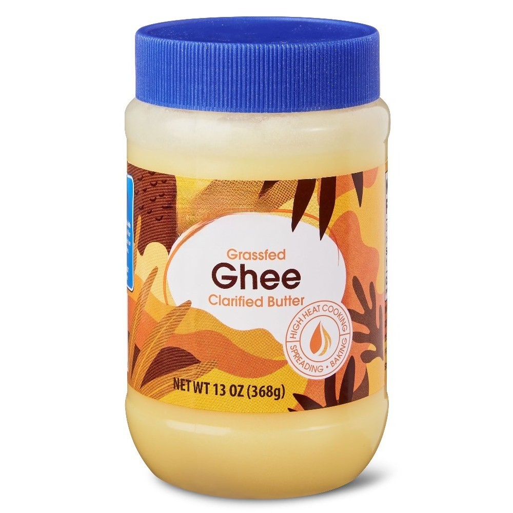Grassfed Ghee Clarified Butter, Liquids 13 oz Jar, Full, Cooked