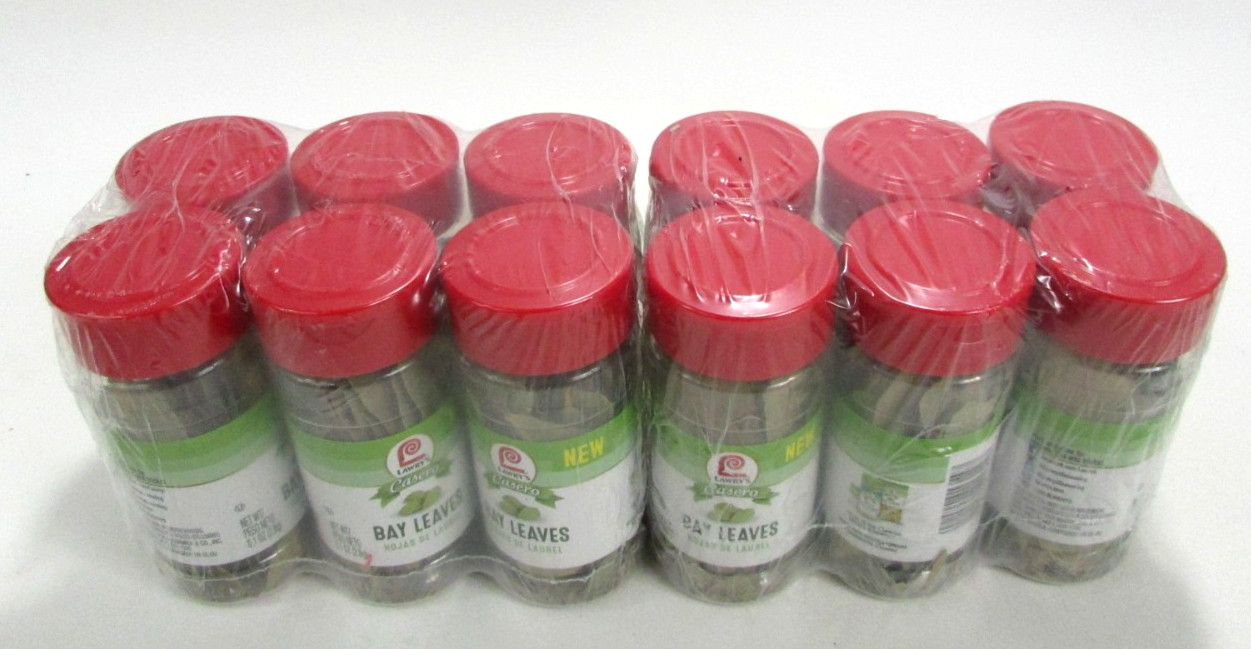 12 x Lawrys Bay Leaves 0.1 Oz / Unopened & Unused Exp. 3/2029