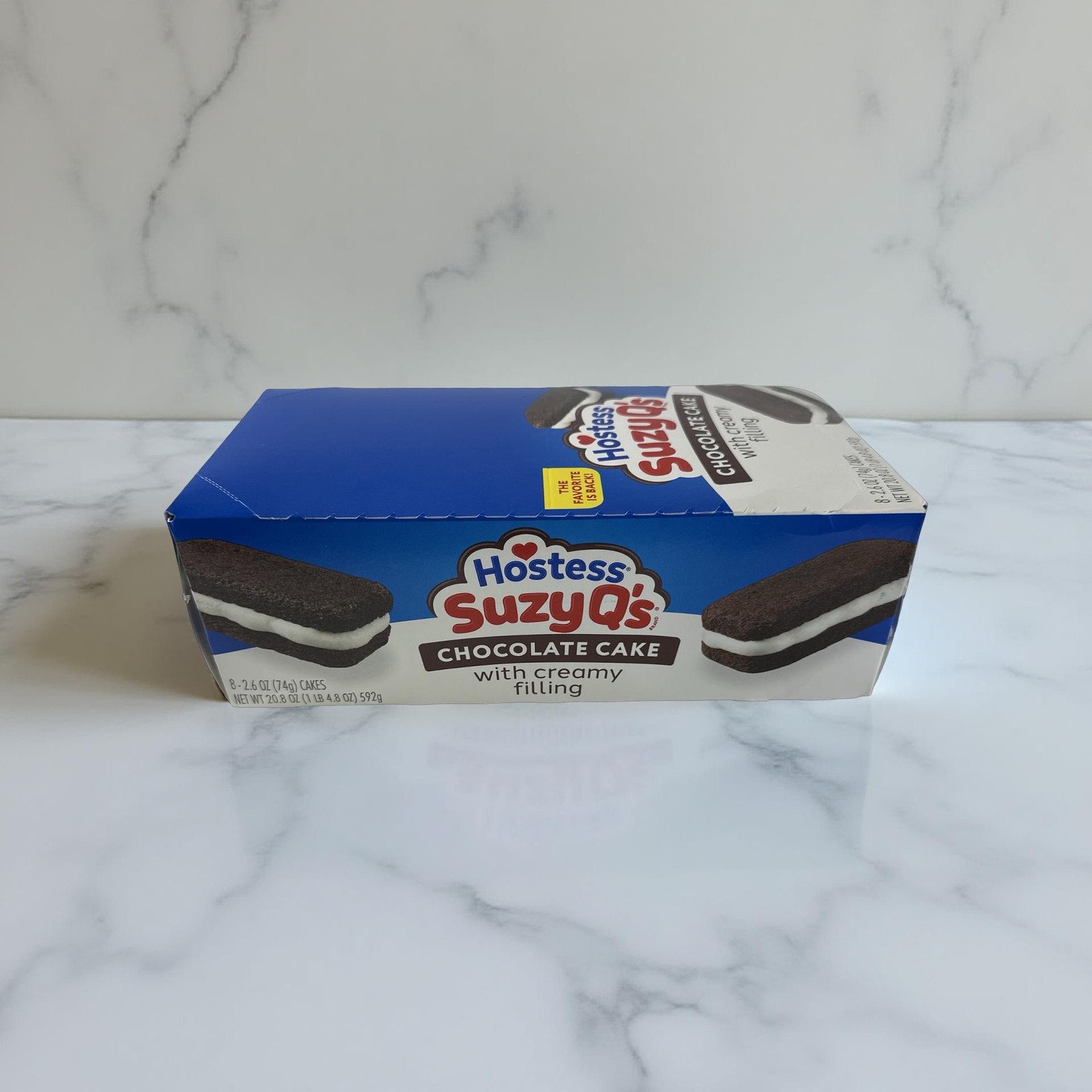Hostess Suzy Q’s Snack Cakes, Chocolate with Cream Filling, Full Size Single Ser
