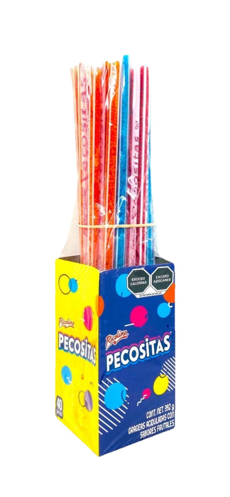 3 Pack PECOSITAS GRAGEAS ACIDITAS RICOLINO 40 C/U