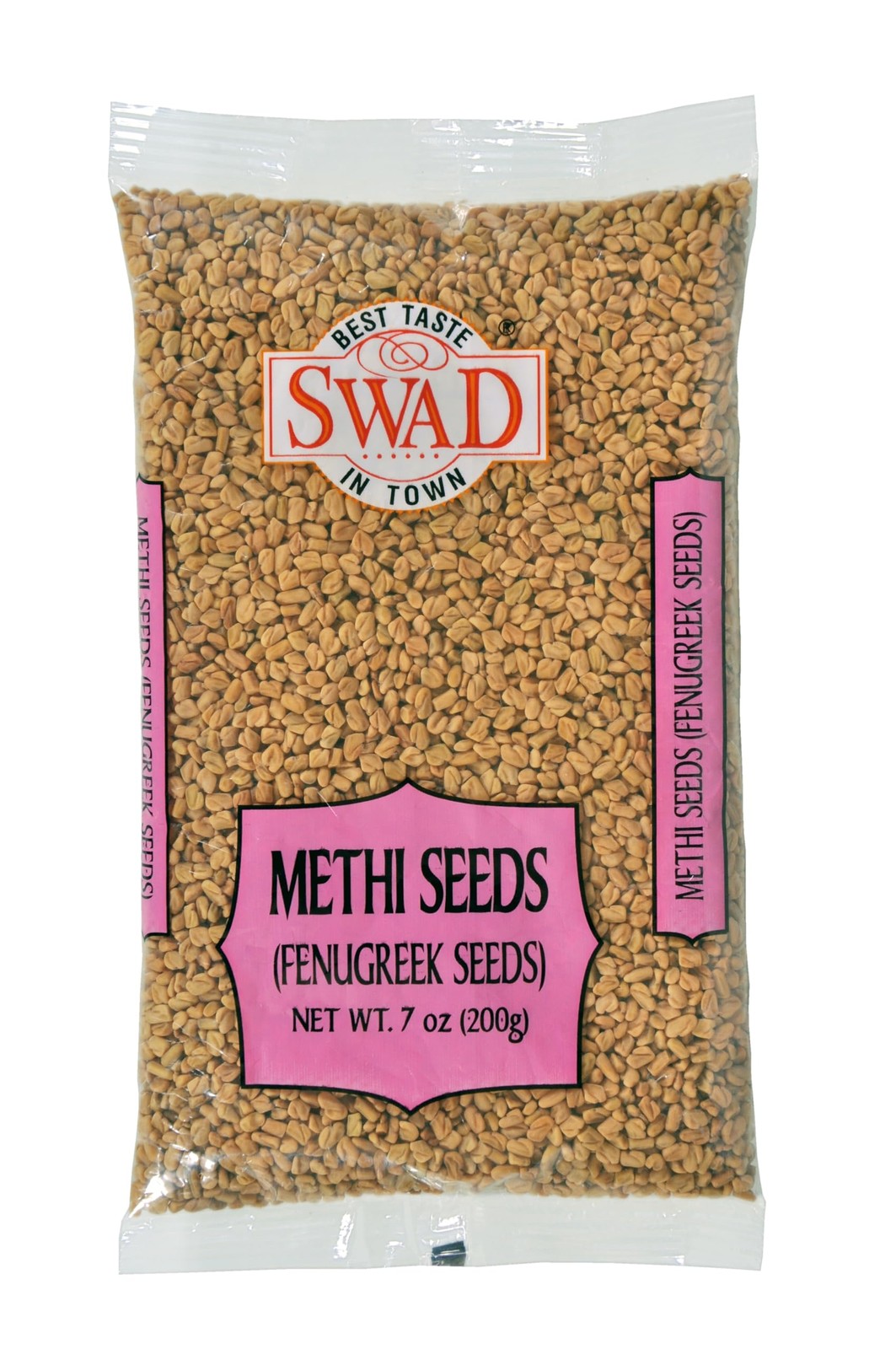 Swad Fenugreek (Methi) Seeds 7oz- Indian Grocery,spice 7 Ounce (Pack of 1)