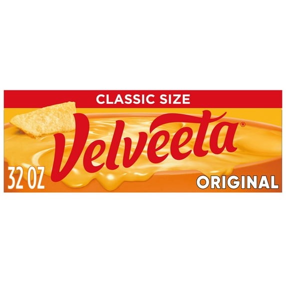 Velveeta Original Cheese Block 32 oz Smooth Melting Dip Sauce Classic Free Ship