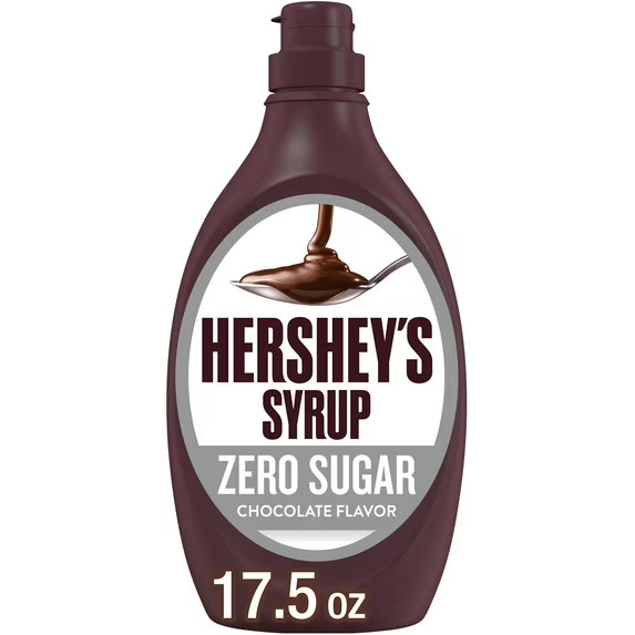 Hershey’s Zero Sugar Chocolate Syrup | 17.5 oz Squeeze Bottle
