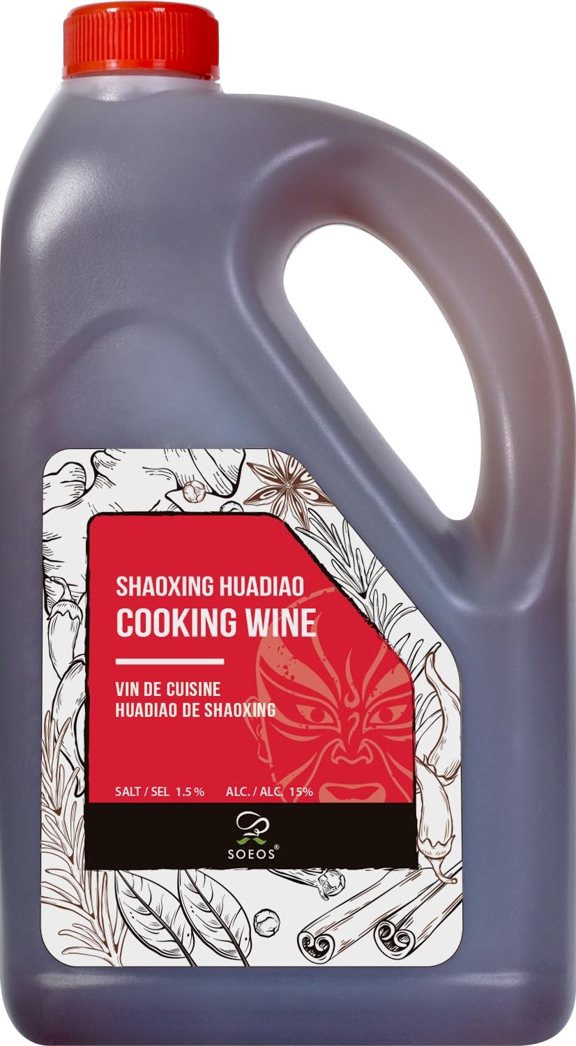 Soeos Shaoxing Cooking Wine, 51.24oz (1500ml), Chinese Cooking Wine, Shaoxing…