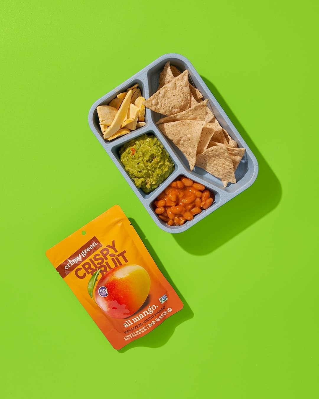 Pack Of 12 Freeze Dried Crispy Mangoes Healthy Snack Portable Non Gmo Vegan