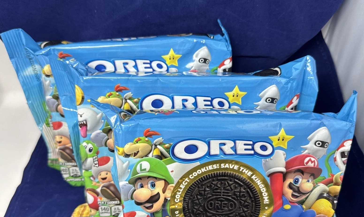 Lot Of 3 Packs MARIO Bros Oreo Limited Edition Cookies- Sealed/Exp Nov2023