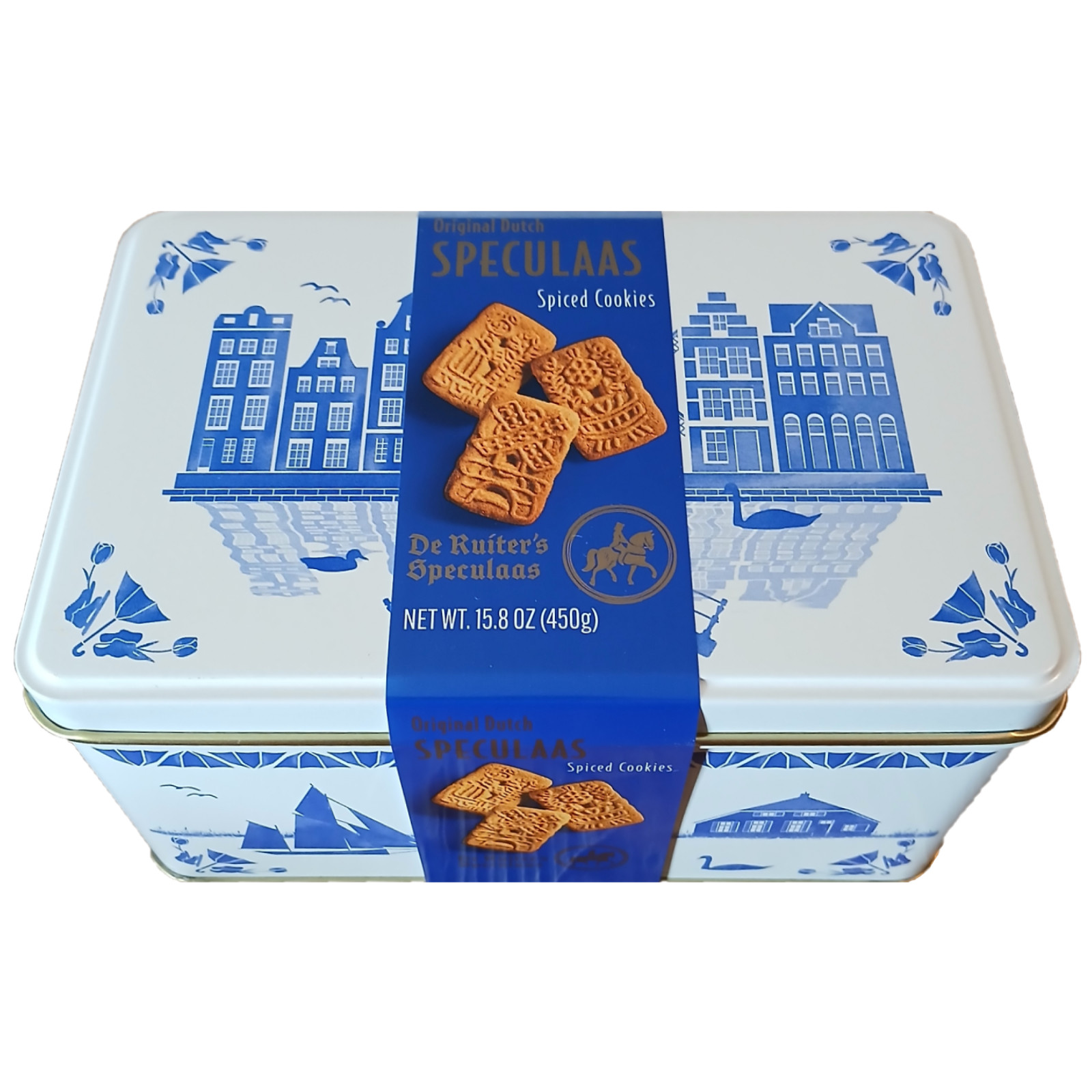 De Ruiter Dutch Spiced Speculaas Windmill Biscuit Fathers Day Cookies 15.8 oz