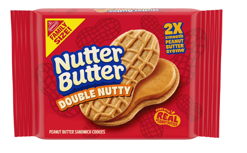 Nutter Butter double nutty peanut Butter Sandwich Cookies Family Size 15.27oz