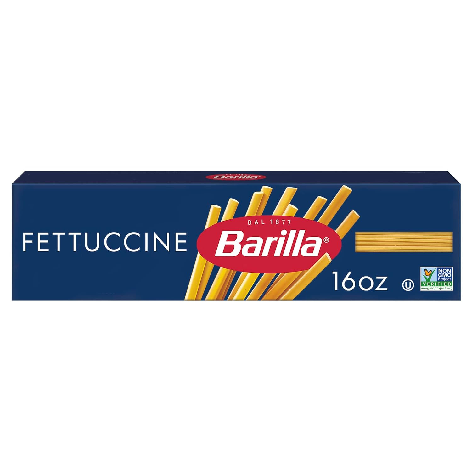 Fettuccine Pasta, 16 Oz. Box (Pack of 20) – Non-Gmo, Made with Durum Wheat Semol