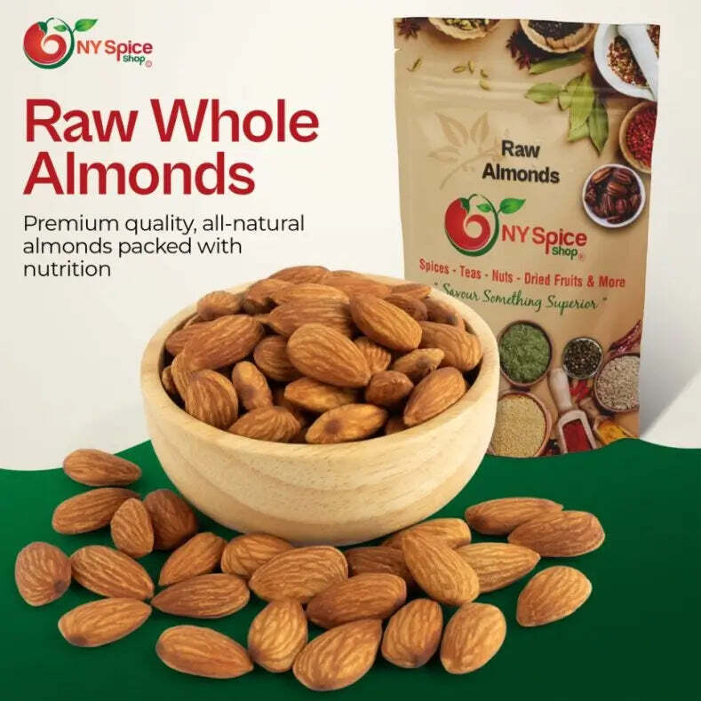 Raw Almonds 100% Premium Quality Item Weight 4oz-3lb